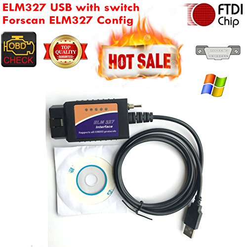 Forscan ELM327 USB Elmconfig OBD dispositivo con interruptor CAN BUS código de problema Scanner Diagnostic Tool para Amenrican Cars