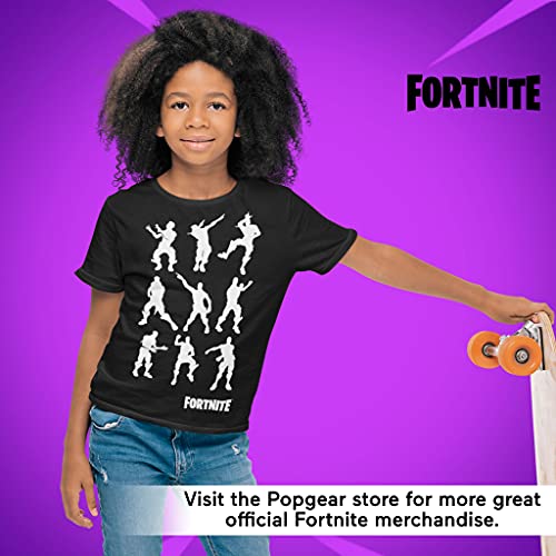 Fortnite Camiseta para niñas de Dancing Emotes | Producto oficial | PS4 PS5 Xbox PC Gamer Gifts, Tween Teen School Girls Gaming Top, ropa para niños, idea de regalo de cumpleaños para niños