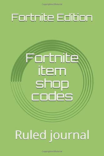 Fortnite item shop codes: Ruled journal