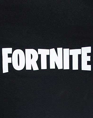 Fortnite Logo Boys Camiseta Negro Corto Manga Gamer Top 7-8 años