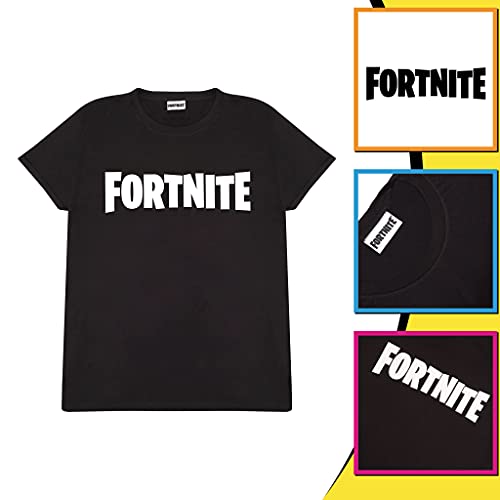Fortnite Logotipo del Texto Camiseta para Hombre Negro 4XL | Xbox PS4 PS5 Interruptor Camiseta gráfica, Idea Gamer Regalo de cumpleaños para los individuos, para el hogar o la Gimnasia