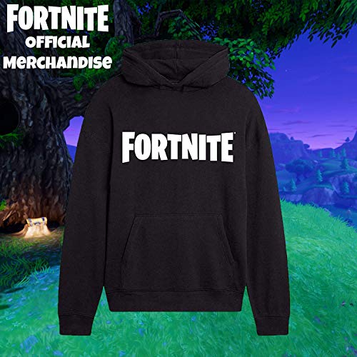 Fortnite Sudadera Niño, Ropa para Niño De Videojuego, Sudadera con Capucha para Niños, Gamer Regalos 7-15 Años (Negro, 11-12 años)