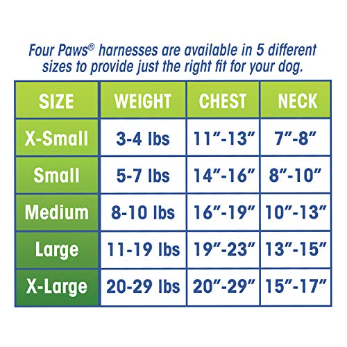 Four Paws Arnés Grande para Perro con Control cómodo Rojo