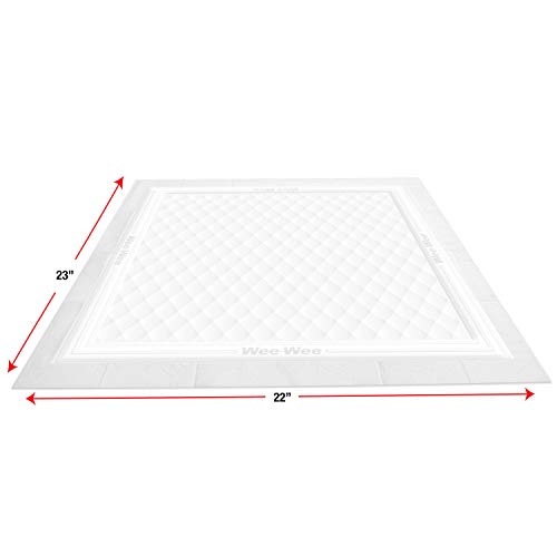 Four Paws Wee-Wee Pads Insta-Rise Border Super Absorbent 22x23 Dog Pads 10 Count