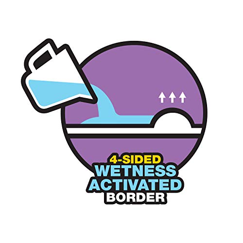 Four Paws Wee-Wee Pads Insta-Rise Border Super Absorbent 22x23 Dog Pads 10 Count