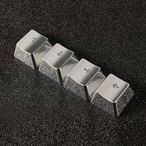 FPS and MOBA Gaming Keycaps Set para teclados mecánicos it de actualización de teclas de juego FPS y MOBAQWER/ASDF/WASD/Teclas (Plata)