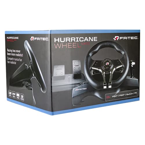 FR-TEC - HURRICANE MK II Volante de Carreras con Pedales (Playstation 4, Playstation 3, Switch y PC)