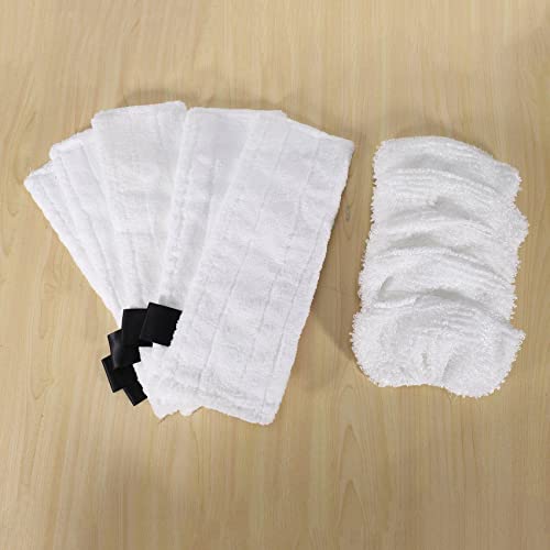 Fransande Paño de microfibra lavable (5 para boquillas de + 5 para boquillas de mano) para limpiadores de vapor EasyFix SC2, SC3, SC4 y SC5