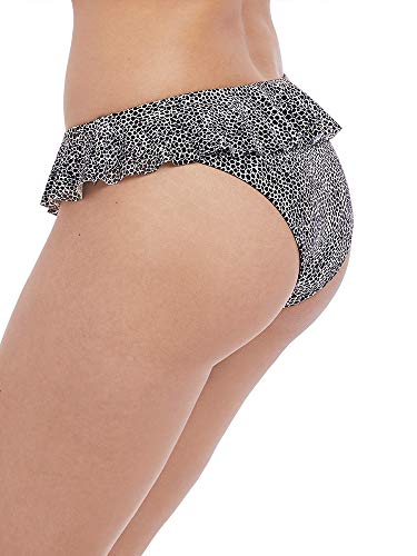 Freya Swim - Bas de Maillot à Volants imprimé Animal Run Wild Noir