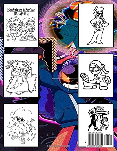 Friday Night Funkin Coloring Book: Unofficial Friday Night Funkin Coloring Book for kids and adults, with High-Quality Character for Stress Relieving and Relaxation.