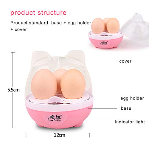 FSSQYLLX Egg Boiler Electric Mini Steamed Egg Machine Cooking Tools Kitchen Utensil Portable Steamer