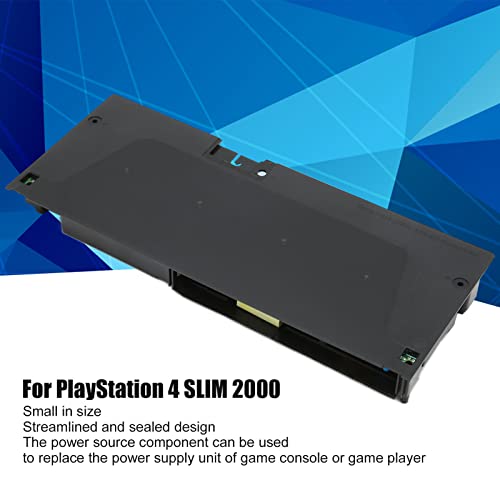 Fuente de Alimentación para PS4, Reemplazo de Fuente de Alimentación con Cable de Alimentación, ADP-160ER Fuente de Alimentación Compacta ABS Profesional de 4 Pines para Playstation 4(EU Plug)