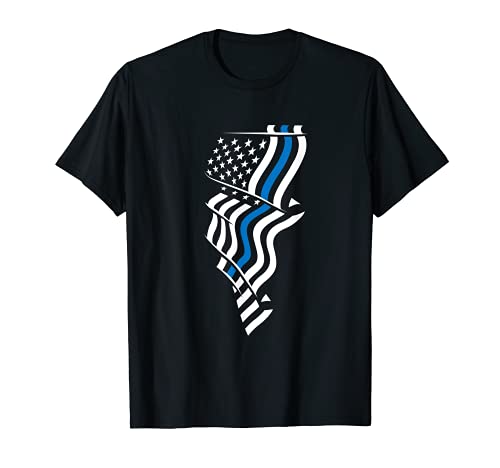 Funcionario público de Estados Unidos Policía Azul Oficial de policía Enforcer Camiseta