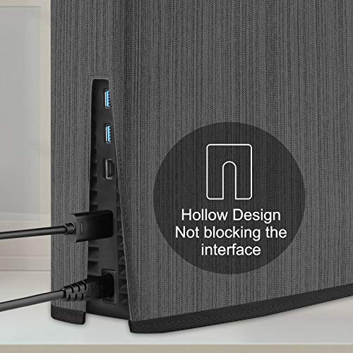 Funda Antipolvo para PS5,Funda Protectora para Sony Playstation 5,Antiarañazos Impermeable a Prueba de Polvo,Accesorios PS5 (Negro)