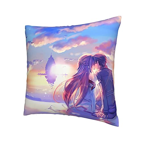 Funda de almohada Leafa Underworld Lost Song SAO Merchandise Anime Manga Espada Art Online Throw Fundas de almohada para decorar sala de estar sofá dormitorio regalo