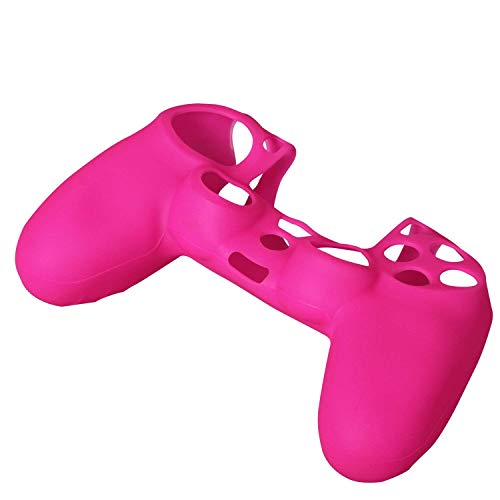 Funda de silicona para mando de agarre del controlador PS4, Funda de silicona para joystick ps4(rosa)