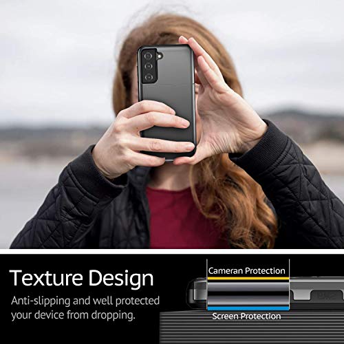 Funda para Samsung Galaxy S21 Ultra 5G, Funda Cartera Billetera para Samsung Galaxy S21 Ultra Carcasa [tarjetero], Hard PC Silicona TPU Bumper Antigolpes Case para Samsung Galaxy S21 Ultra (gris)