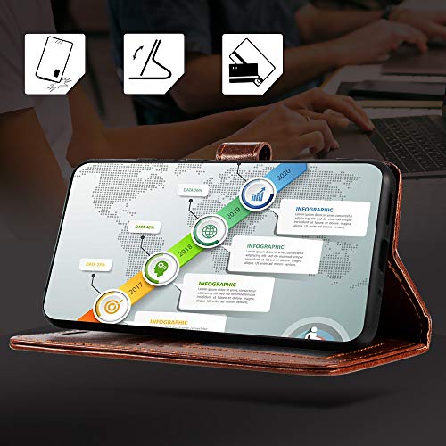 Funda para Xiaomi Black Shark 4S Pro, funda magnética de piel sintética premium con soporte para tarjeta y soporte para Xiaomi Black Shark 4S (6.66 pulgadas)