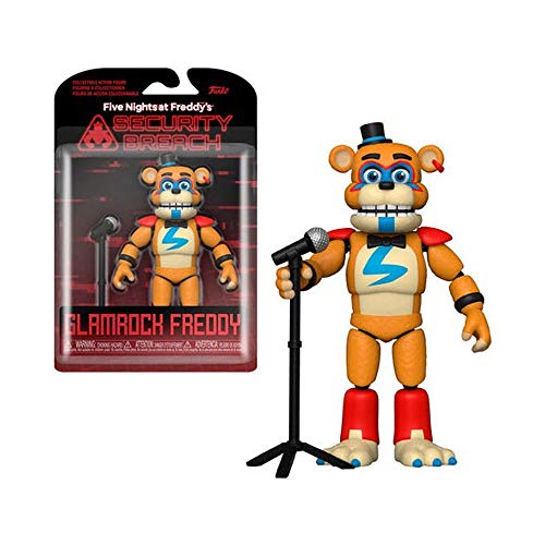 Funko- Action Figure: Five Nights at Freddys-PizzaPlex-Glamrock Freddy Freddy'S Coleccionable, Multicolor (47490)