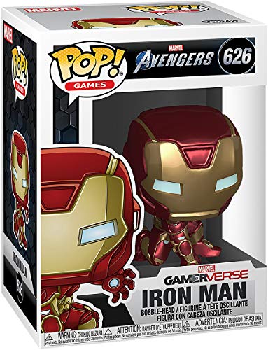 Funko - Pop! Marvel: Avengers Game - Iron Man Figurina, Stark Tech Suit, Multicolor (47756)