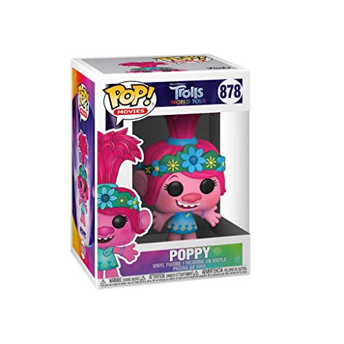 Funko - Pop! Movies: Trolls World Tour - Poppy Figurina, Multicolor (47000)