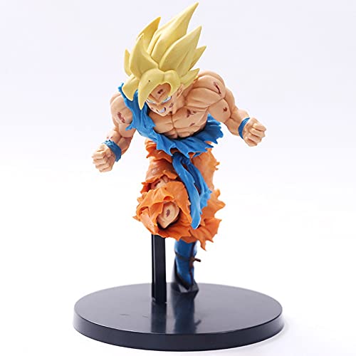 FUXIANG 20cm Figura de Anime Dragon Ball Son Goku Figuras de Modelo de acción Super Saiyan PVC Anime Figurilla Muñeca Juguetes Regalo (con Caja al por Menor)