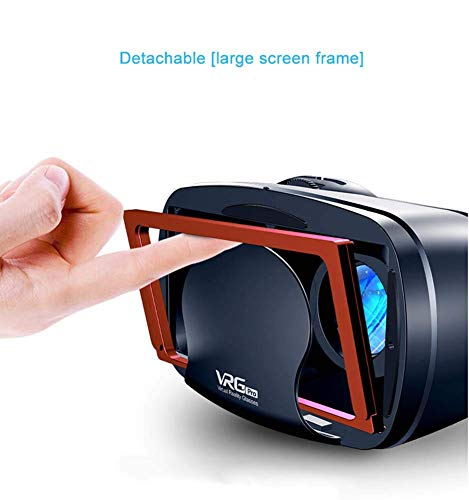 Gafas VR de Realidad Virtual,3D VR Gafas con Remoto Controlador, para Juegos Visión Panorámico Immersivo para iPhon X/7/ 7plus /6s 6/Plus, Galaxy s8/ s7 con Pantalla de 5,0 a 7,0 Pulgadas