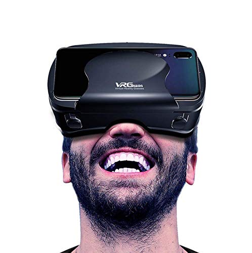Gafas VR de Realidad Virtual,3D VR Gafas con Remoto Controlador, para Juegos Visión Panorámico Immersivo para iPhon X/7/ 7plus /6s 6/Plus, Galaxy s8/ s7 con Pantalla de 5,0 a 7,0 Pulgadas