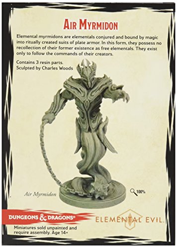 Gale Force Nine GF971044 Temple of Elemental Evil Aire Mirmidon 1 Figura Toy