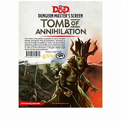 Gale force Nine LLC GF973708 D and D Tomb of Anihilation DM Screen Juego de Mesa, Multicolor