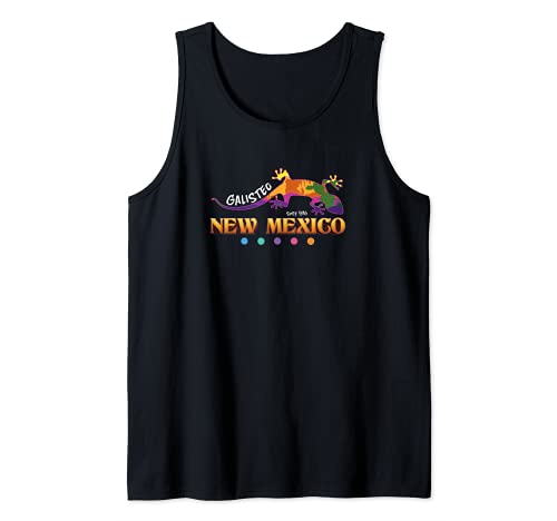 Galisteo New Mexico USA Desert Gecko Vacation Souvenir Camiseta sin Mangas