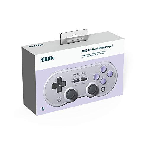 Gam3Gear 8bitdo SN30 Pro SN Edition Controller Wireless Bluetooth 4.0 Gamepad for NS Switch, Windows, Android, macOS, Steam with Keychain