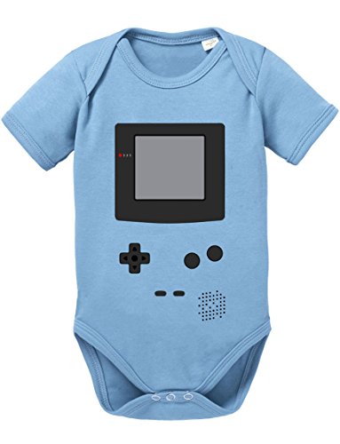 Game Color 16-bit Nostalgie SNES Mario Super Kart 8-bit Yoshi Boy Cuerpo del bebé, Größe2:62;Baby:Babyblau