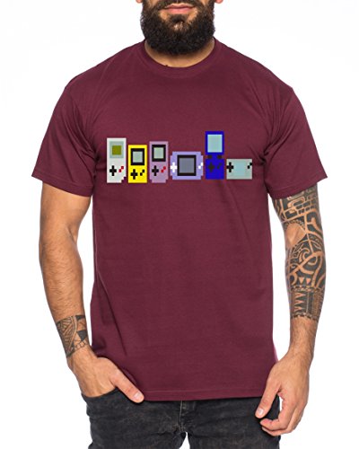 Game Evolution Boy 16-bit SNES Mario Super Kart 8-bit Yoshi Camiseta de Hombre, Colour:Weinrot;Größe2:M