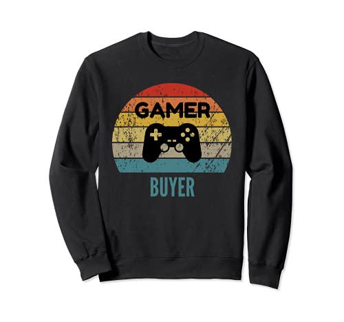 Gamer Buyer Vintage 60s 70s Gaming Gift Sudadera