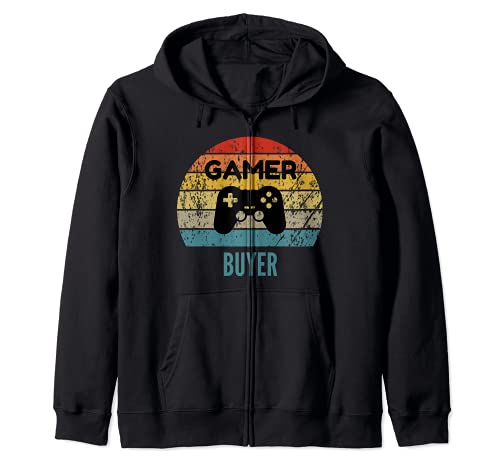 Gamer Buyer Vintage 60s 70s Gaming Gift Sudadera con Capucha
