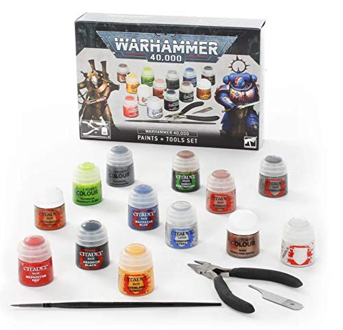Games Workshop Warhammer 40,000 - Paints and Tools Set