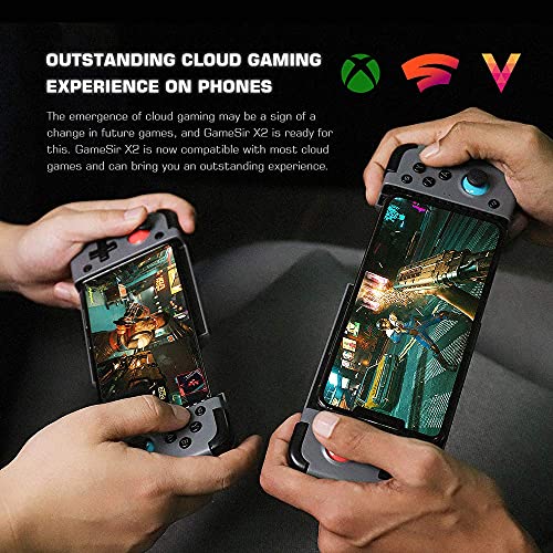 GameSir Controlador de Juegos móvil inalámbrico X2, Carga Tipo C, Bluetooth 5.0 Compatible con teléfonos Android iOS Juegos en la Nube Xbox Google Stadia GeForce Now MFi Apple Arcade Games