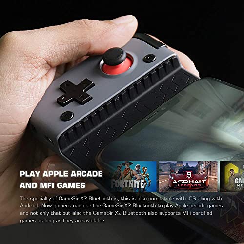 GameSir Controlador de Juegos móvil inalámbrico X2, Carga Tipo C, Bluetooth 5.0 Compatible con teléfonos Android iOS Juegos en la Nube Xbox Google Stadia GeForce Now MFi Apple Arcade Games