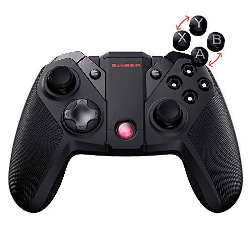 GameSir G4s – Mando de Bluetooth para Juegos, Controlador inalámbrico de 2.4 GHz, compatible con Smartphone / Tableta Android, Windows PC, PS3, Smart-TV, Samsung VR etc.