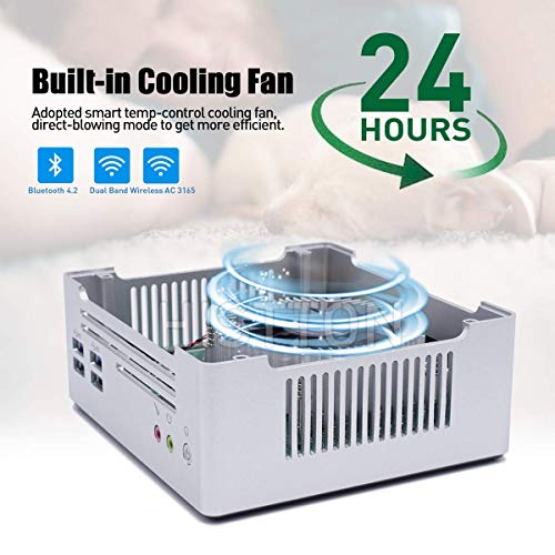 Gaming Mini PC, 32GB DDR4 512GB SSD, Windows 10 Pro 64 bit, Core i7-7820HQ, 4K@60Hz HD Graphics 630 Desktop Computer,M2 WiFi/BT 4.2