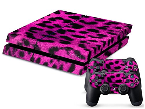 Gaminger Playstation 4 - Kit de Skins (Fundas Adhesivas) para Consola + 2 mandos de Control – Pink Lion