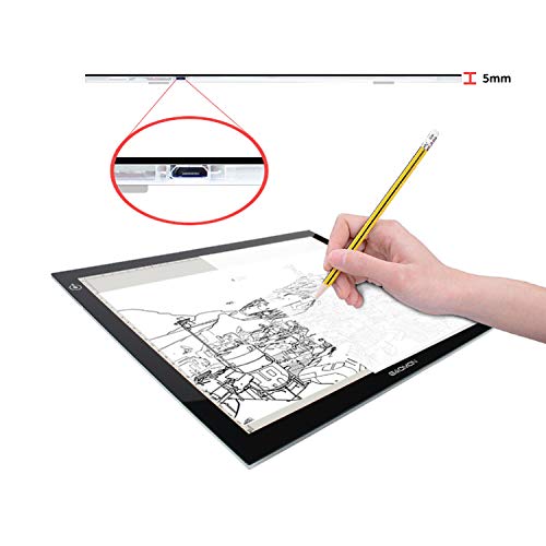 GAOMON GB4 Mesa de luz B4 Tamaño 5MM ultrafino Arte Tablero para Dibujar y Copiar (EU-GB4)