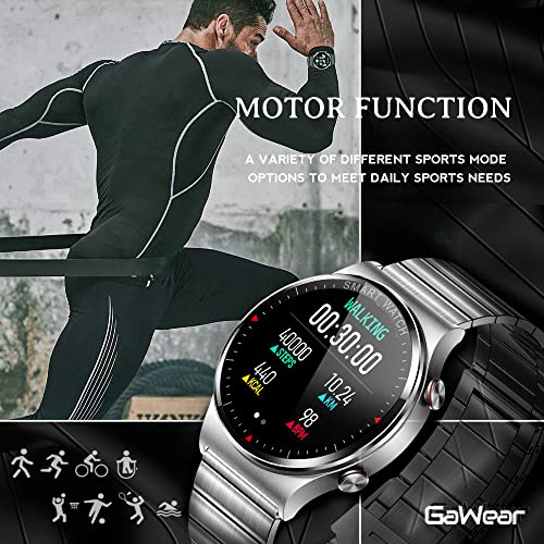 GaWear Reloj Inteligente,Smartwatch Hombre con 8 Modos de Deporte, Pulsómetro,Monitor de Sueño,Podómetro Monitores de Actividad Impermeable IP67 Smart Watch Hombre Reloj Deportivo para Android iOS