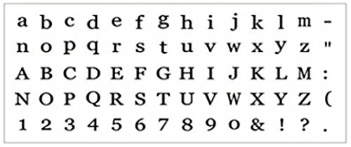 Gearmax® Alfabeto, números y símbolos de Madera con Sellos de Goma - Retro 70 PCS Madera Sellos de Goma de la Caja
