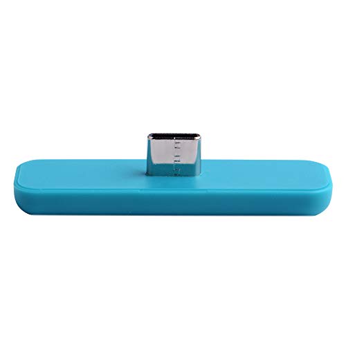 GeeekPi NS07 Route Air Adaptador Bluetooth Audio Transmisor con aptX de Baja Latencia para Nintendo Switch Switch Lite PS4 PC (Azul)