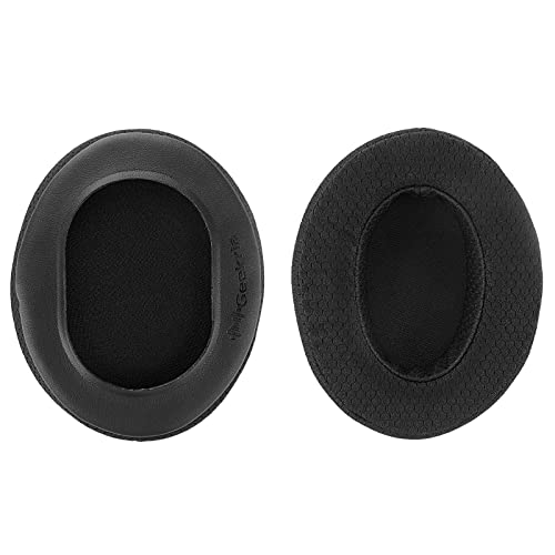 Geekria Almohadillas de repuesto de tela de malla para Turtle Beach Stealth 400, 500X, 700X, 420X, Ear Force XO SEVEN, XP500, PX5, PX4, X42, almohadillas para los oídos (negro)