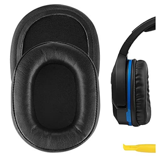 Geekria Almohadillas de Repuesto para Auriculares Turtle Beach Ear Force Stealth 700, 450, 420X, 600, 500P, Ear Force XO Seven para Juegos, Almohadillas para Orejas (Poliuretano Cuadrado Redondo)