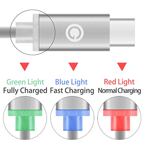 Geekria Headset Charging Cable Compatible with Sony Xperia Ear Duo, SBH90C, Play Earset, Beyerdynamic Amiron Wireless JP, Nintendo Switch/Breathing Light Type C Charging Cord (0.82FT, Gray)