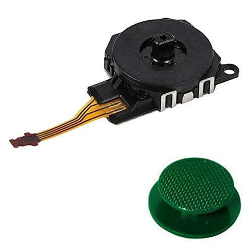 Genérico Joystick Analogico Compatible para Sony PSP 3000 Series (3001, 3002, 3003, 3004, 300X), PSP Street (E1000, E1001, E1002, E1003, E1004, E100X), Color Verde Oscuro